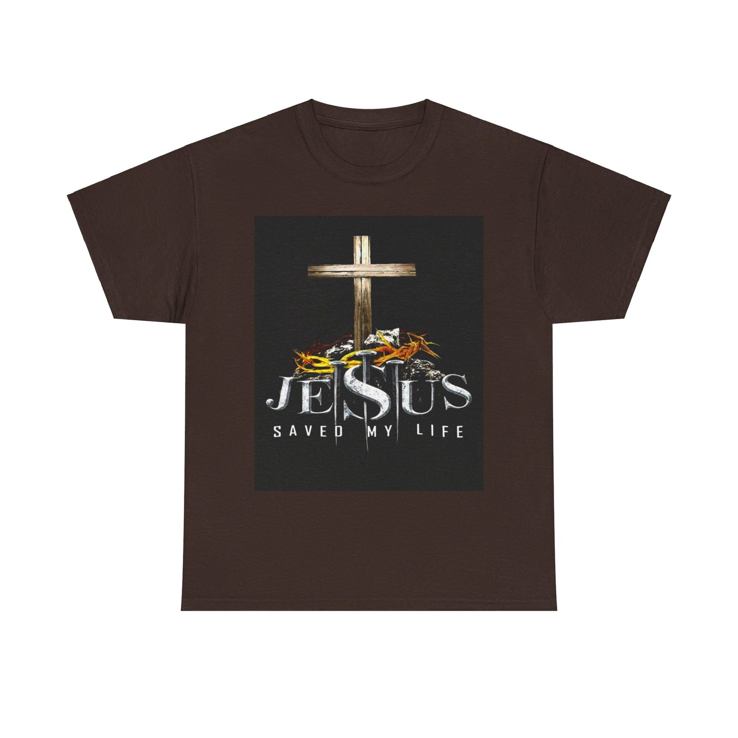 Jesus saved my life Christian, Unisex Heavy Cotton Tee