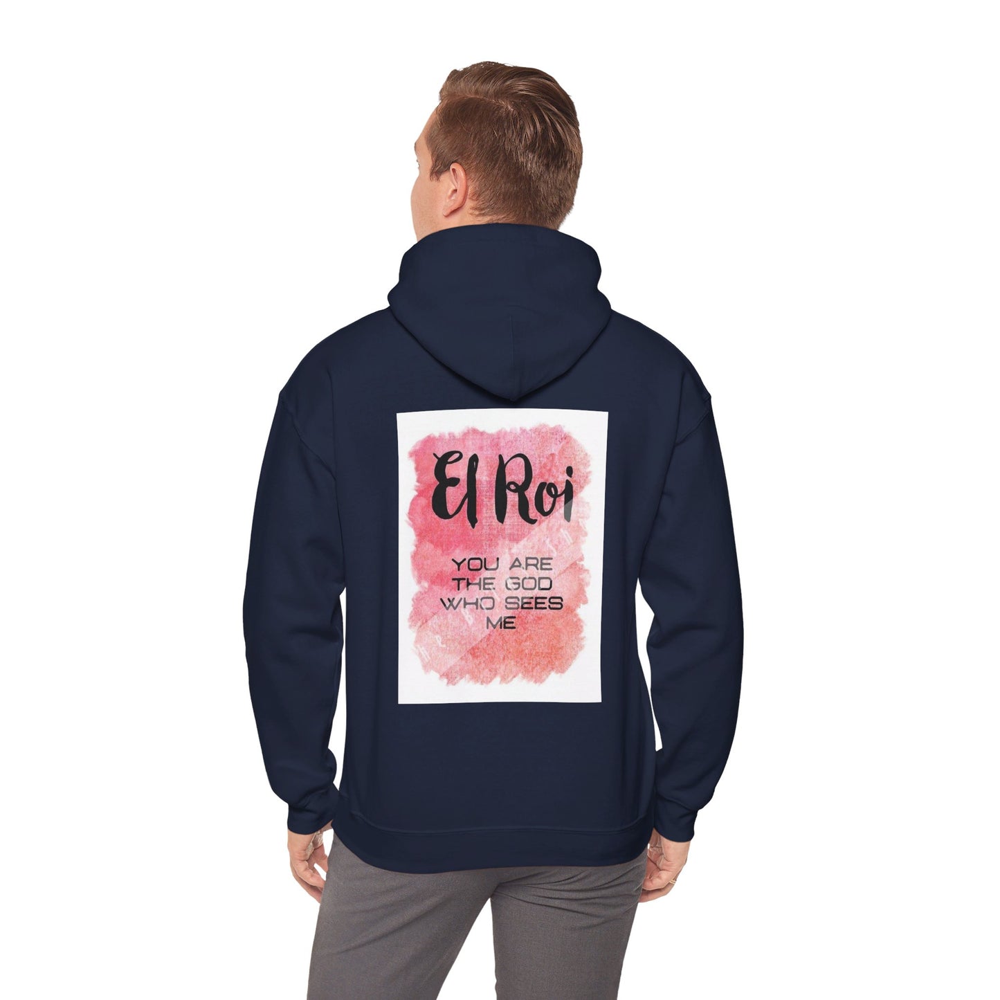 El Roi you are the God who sees me Christian, Unisex Heavy Blend™ Hooded