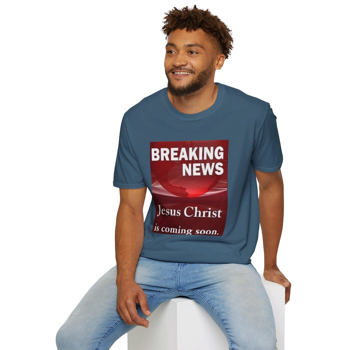 Jesus Christ is coming soon Christianm Unisex Softstyle T-Shirt