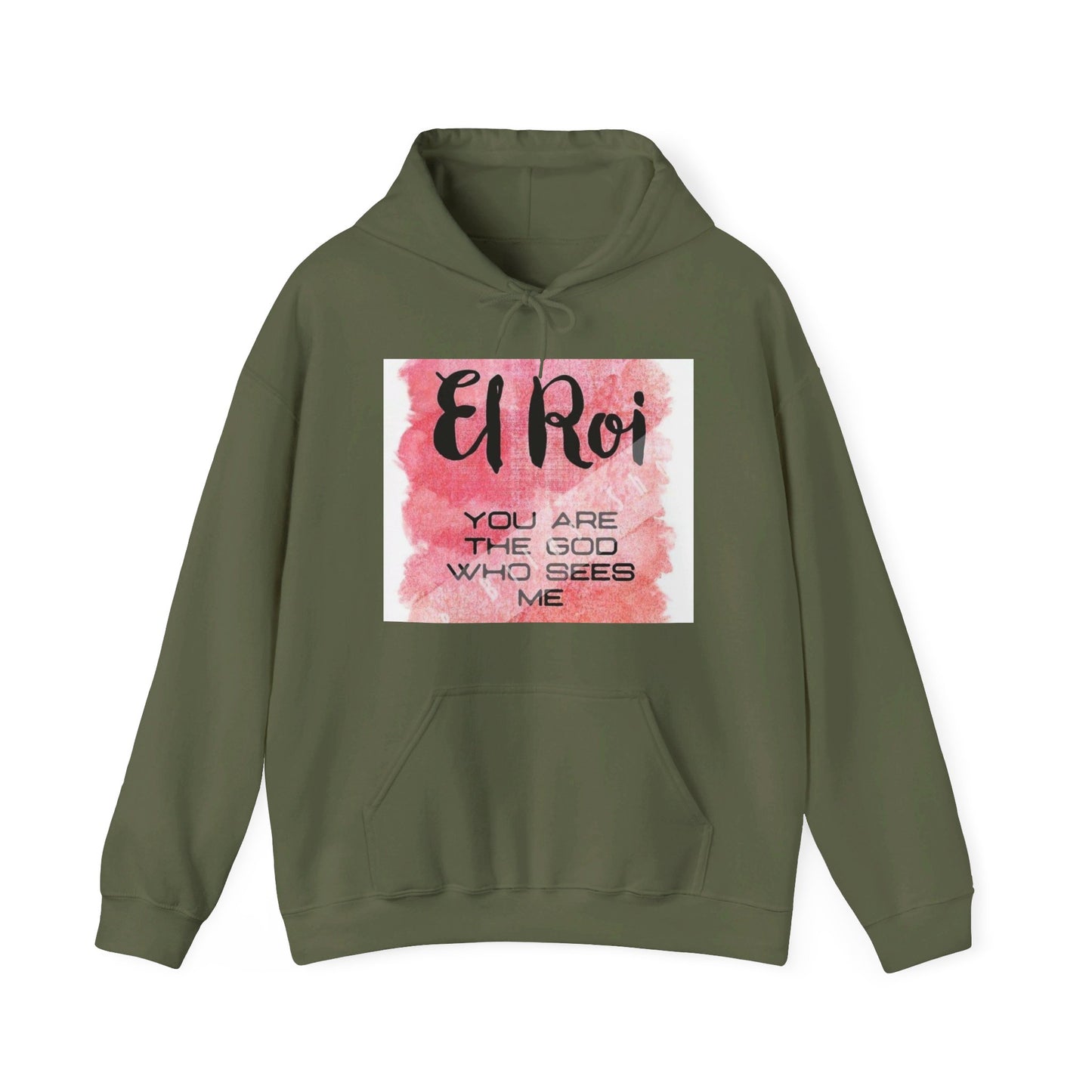 El Roi you are the God who sees me Christian, Unisex Heavy Blend™ Hooded