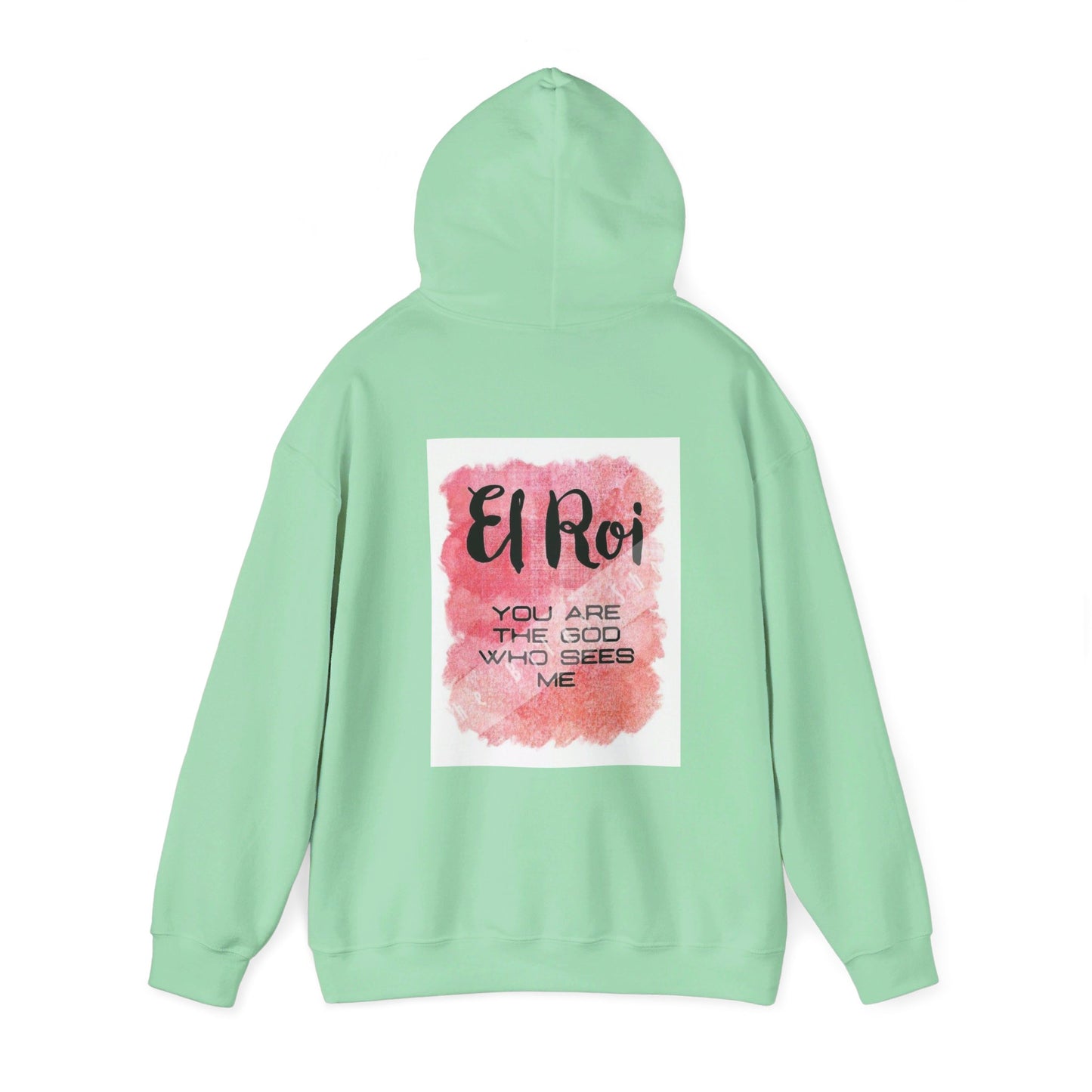 El Roi you are the God who sees me Christian, Unisex Heavy Blend™ Hooded