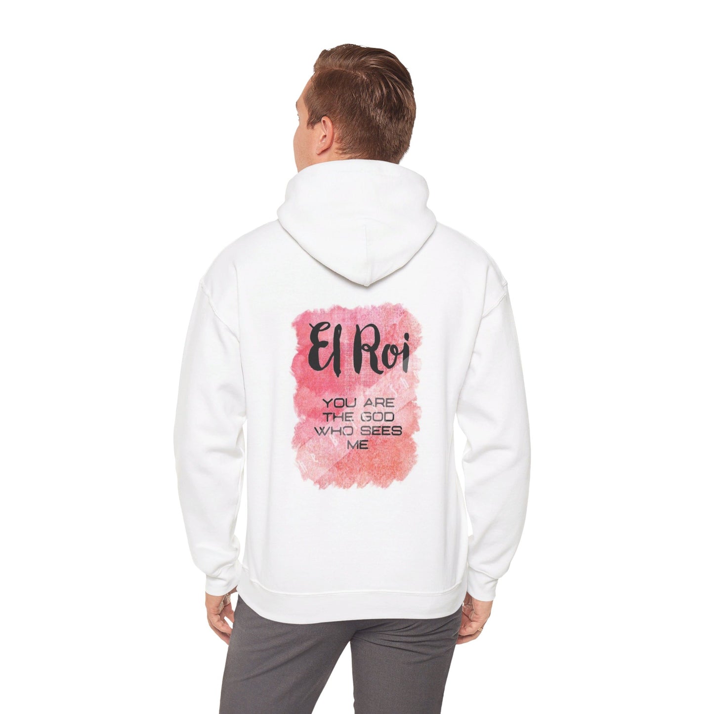 El Roi you are the God who sees me Christian, Unisex Heavy Blend™ Hooded