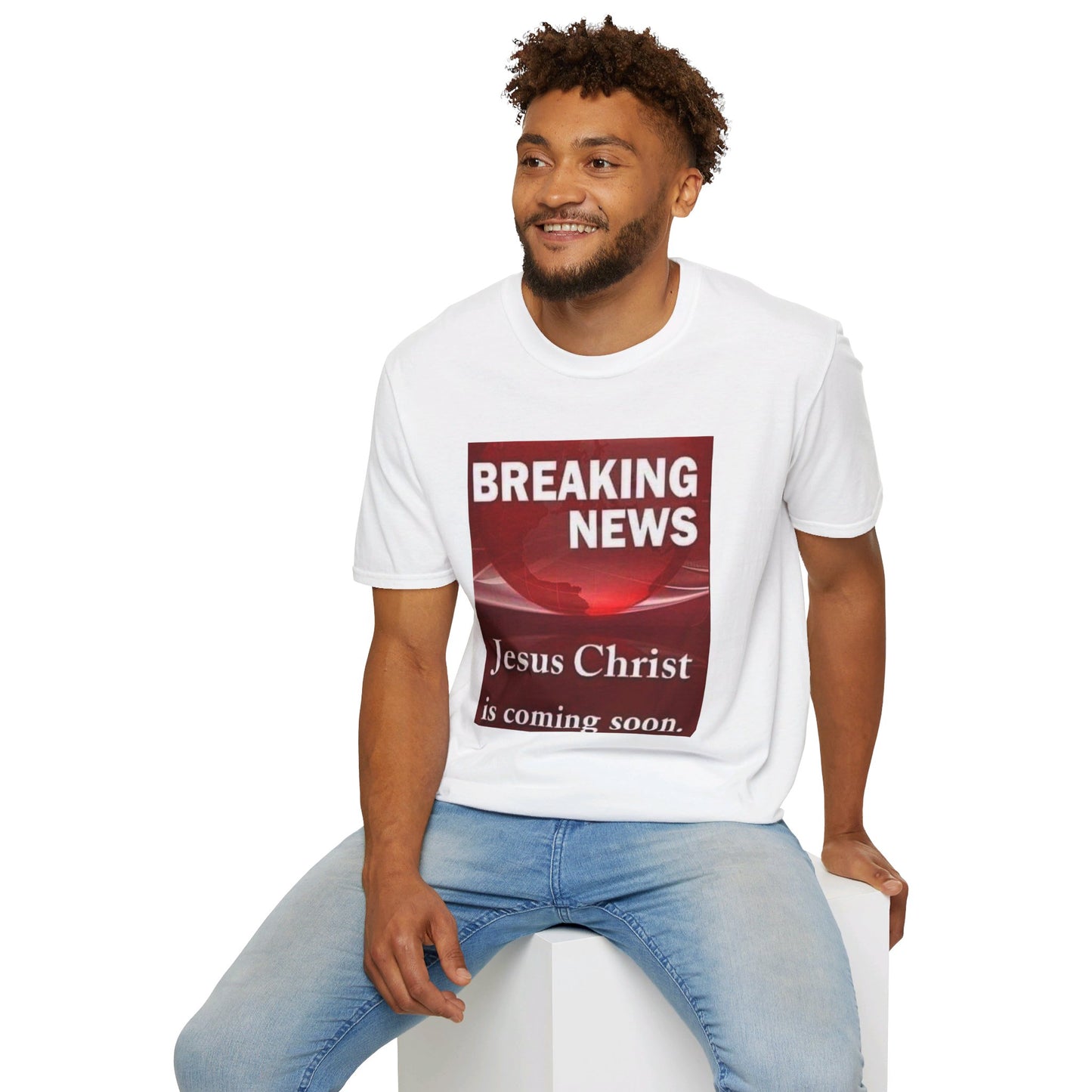 Jesus Christ is coming soon Christianm Unisex Softstyle T-Shirt