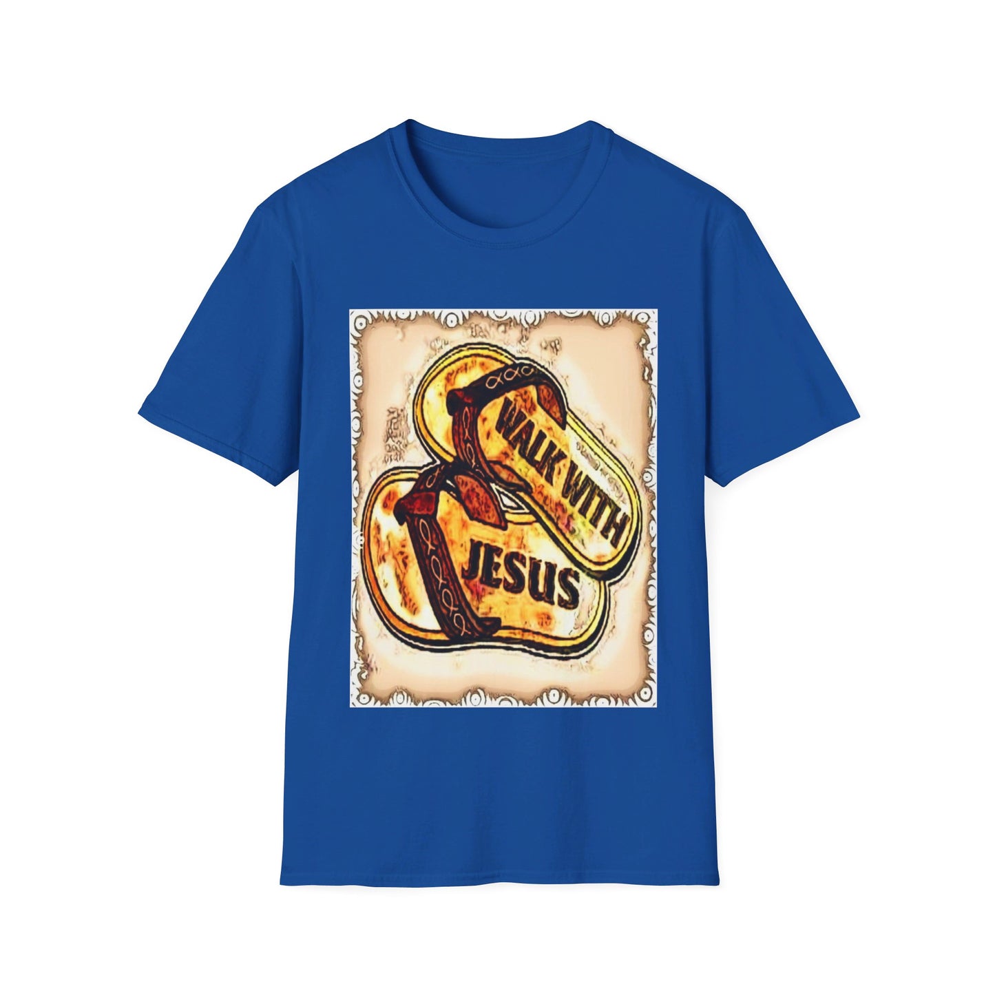 Walk with Jesus Christian Unisex Softstyle T-Shirt