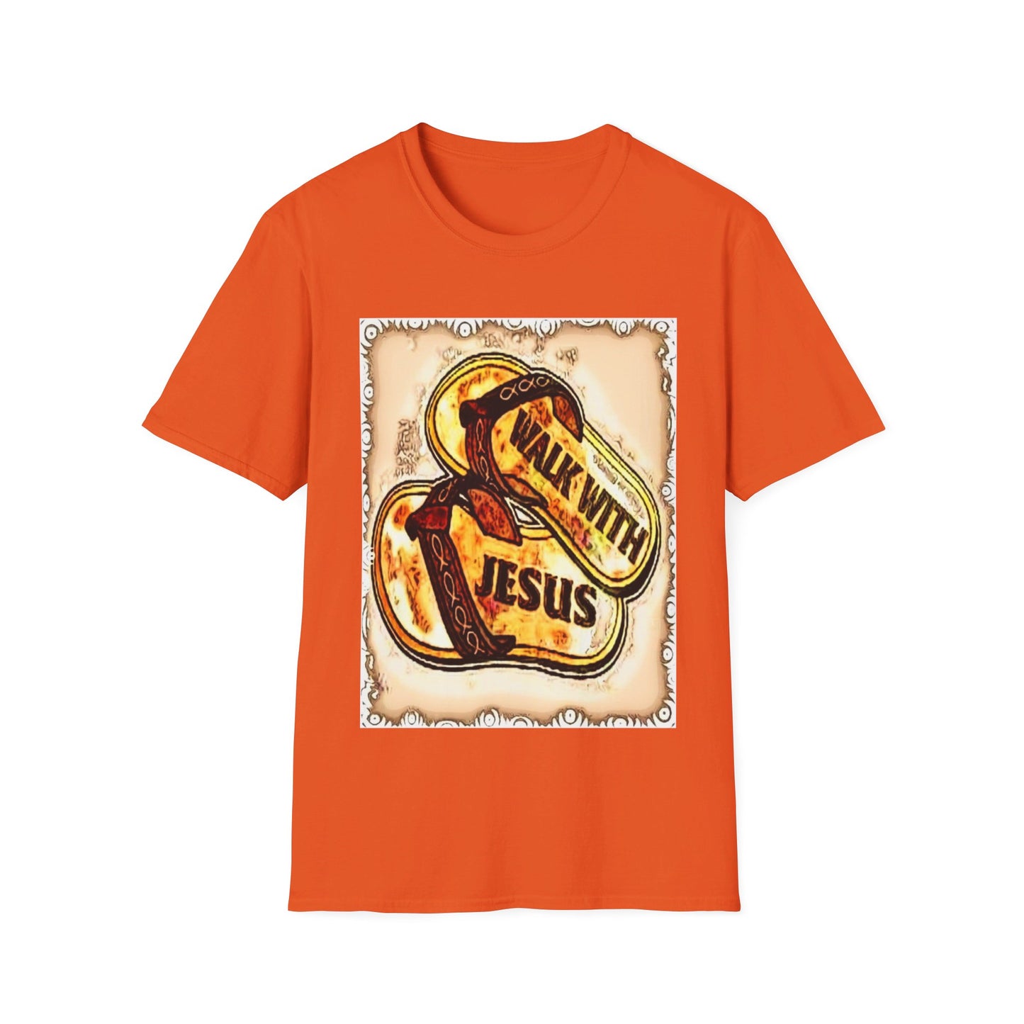 Walk with Jesus Christian Unisex Softstyle T-Shirt