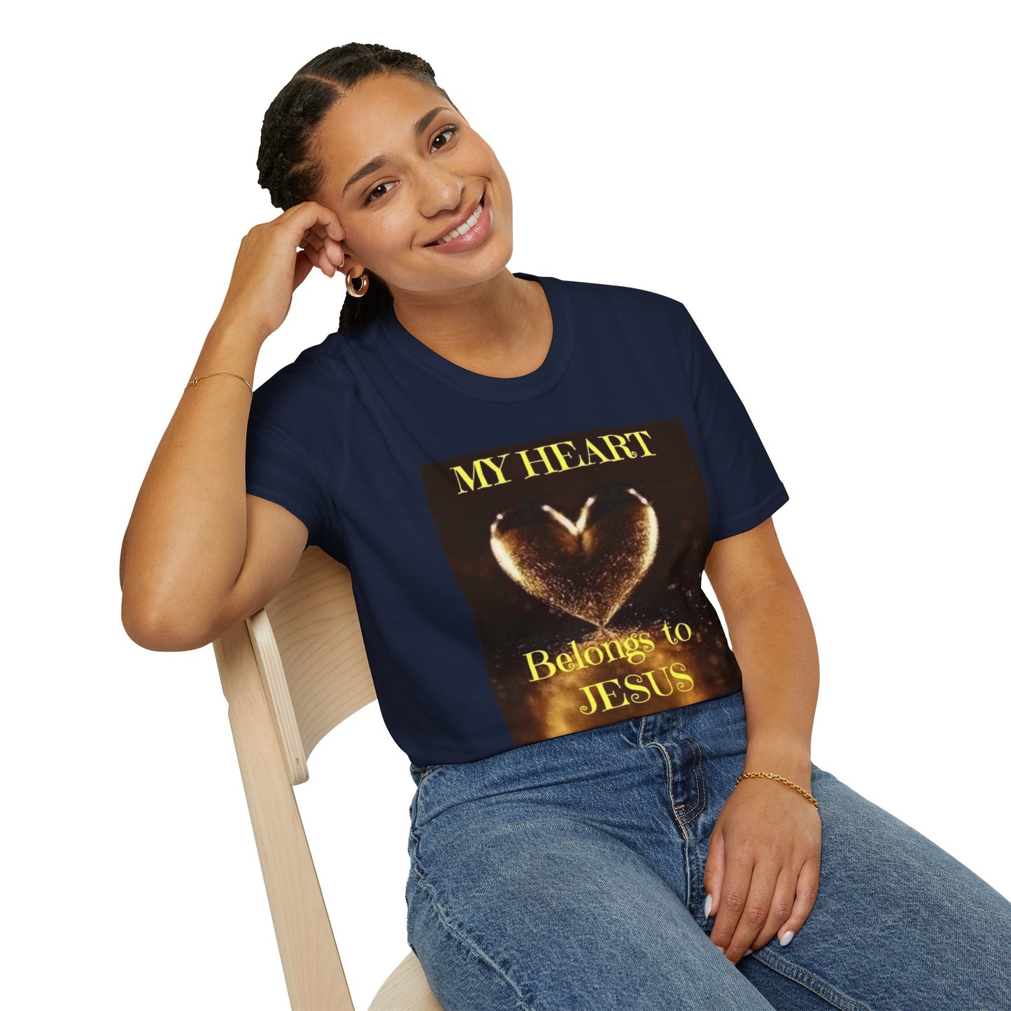 My Heart Belongs to JESUS Christian Unisex Softstyle T-Shirt