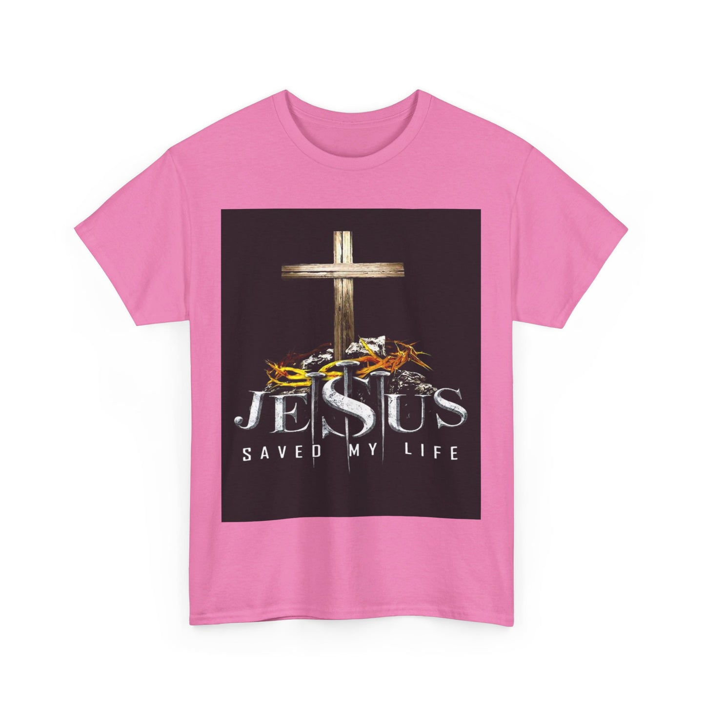 Jesus saved my life Christian, Unisex Heavy Cotton Tee