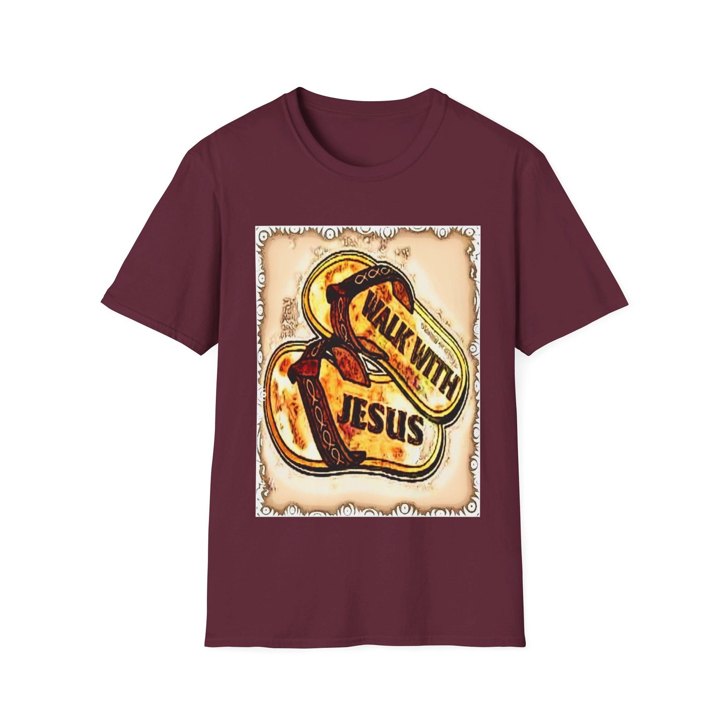 Walk with Jesus Christian Unisex Softstyle T-Shirt