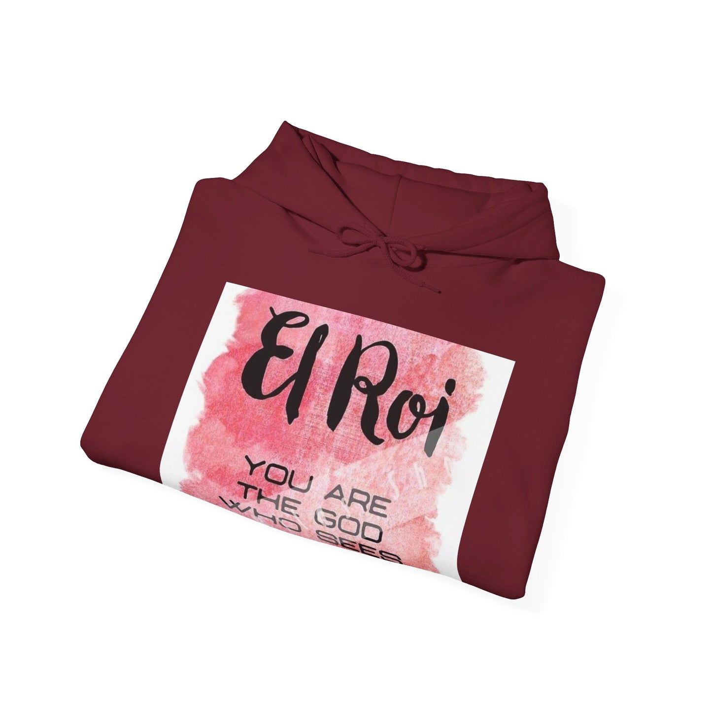 El Roi you are the God who sees me Christian, Unisex Heavy Blend™ Hooded