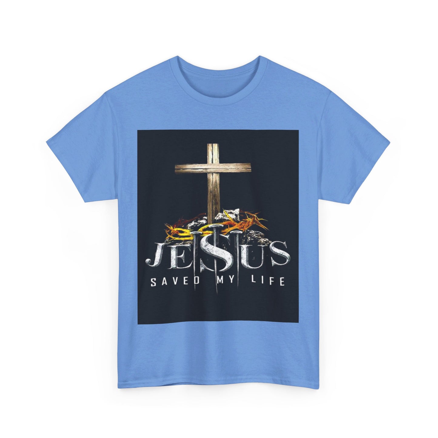 Jesus saved my life Christian, Unisex Heavy Cotton Tee