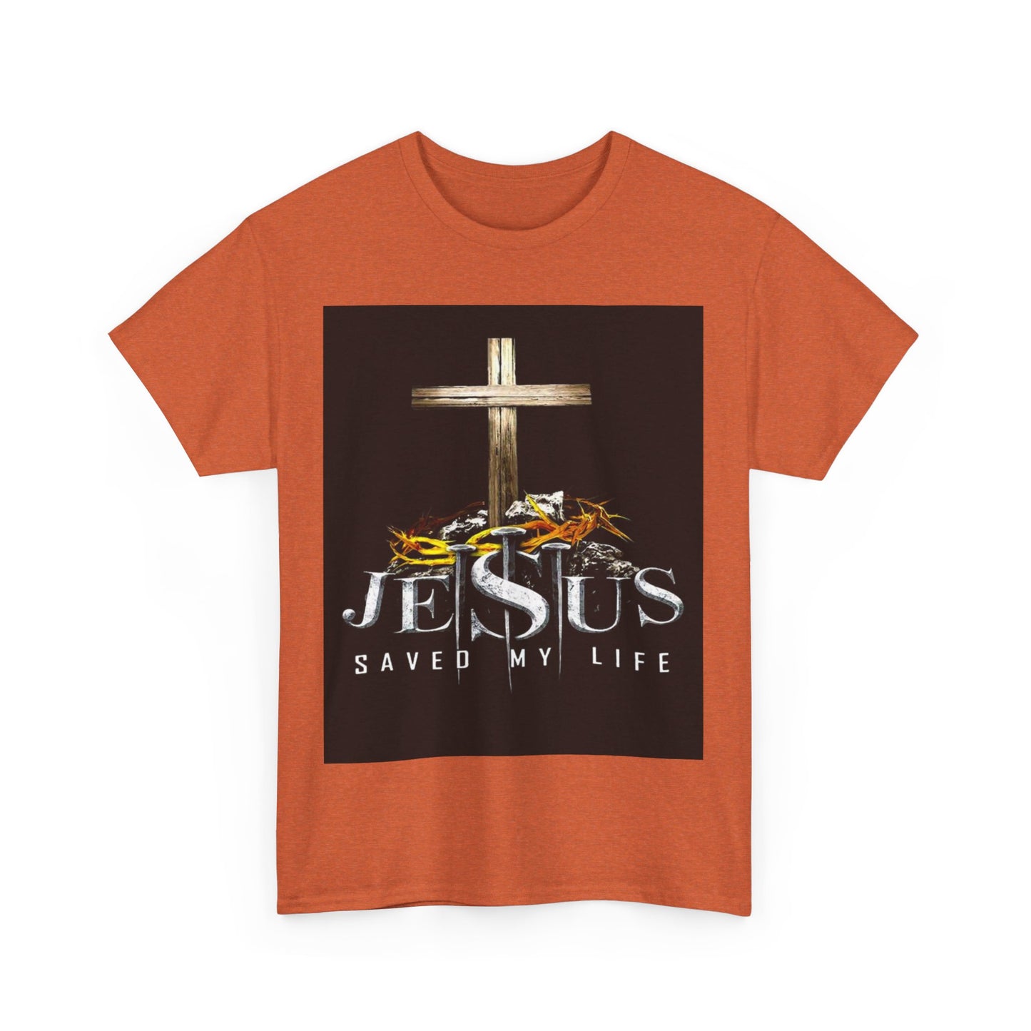 Jesus saved my life Christian, Unisex Heavy Cotton Tee