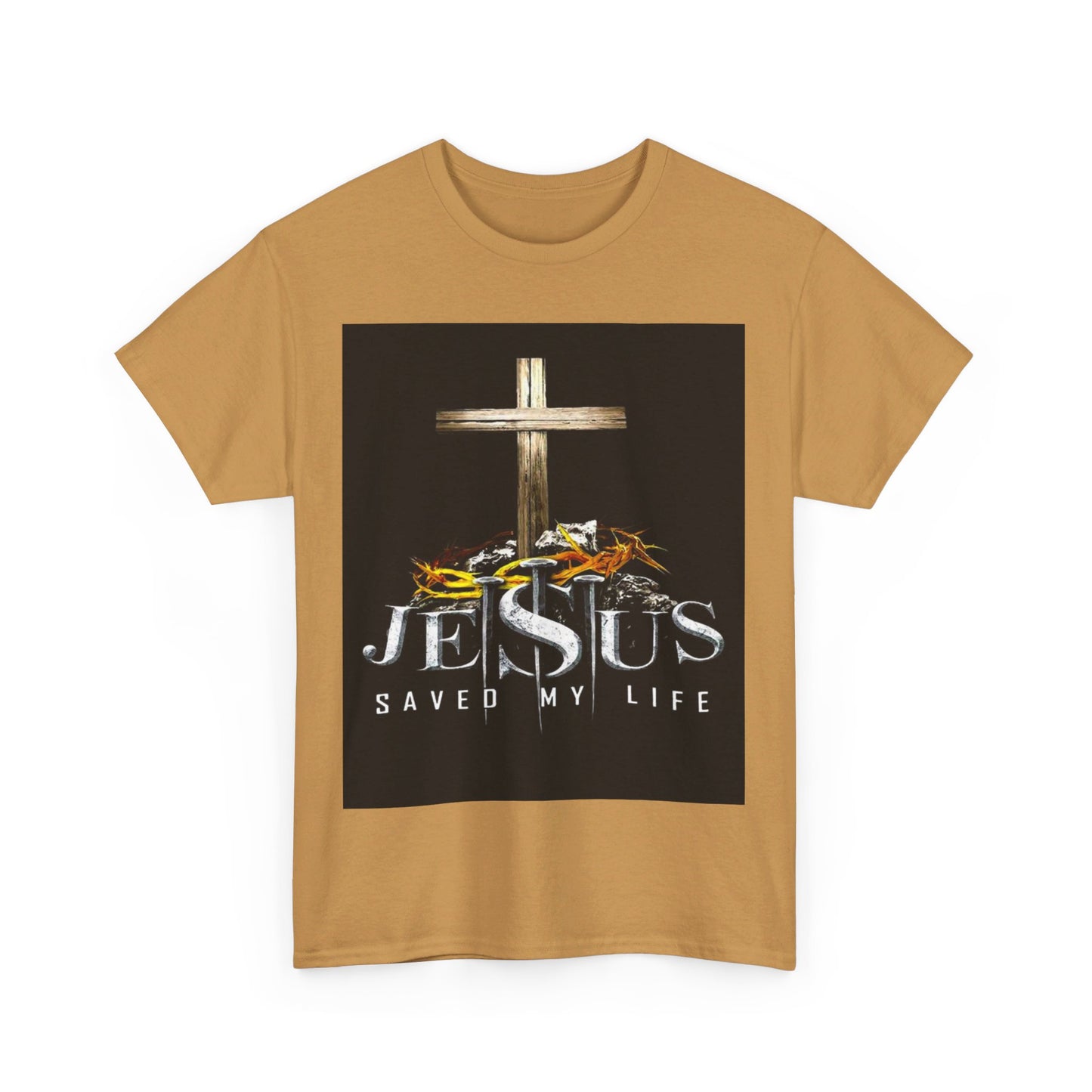 Jesus saved my life Christian, Unisex Heavy Cotton Tee