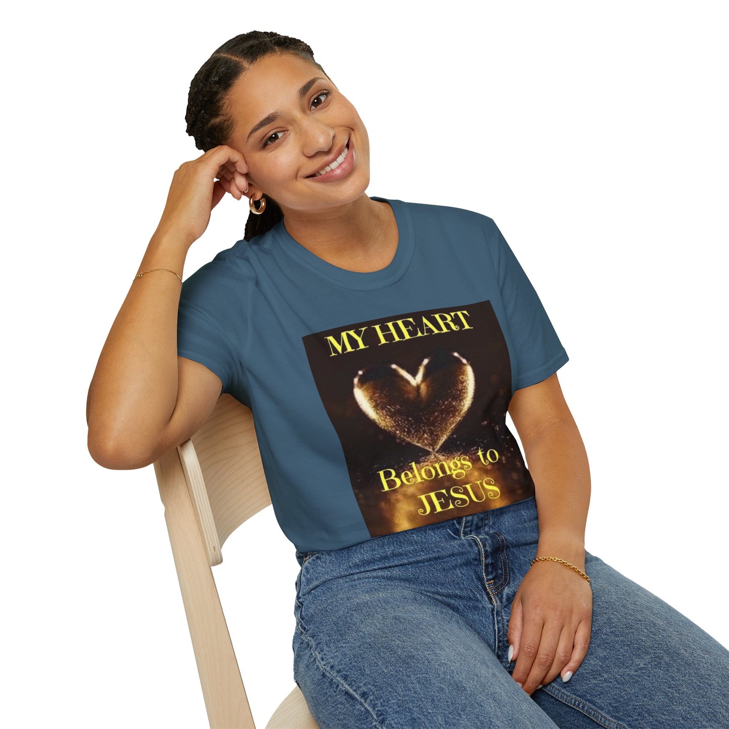 My Heart Belongs to JESUS Christian Unisex Softstyle T-Shirt