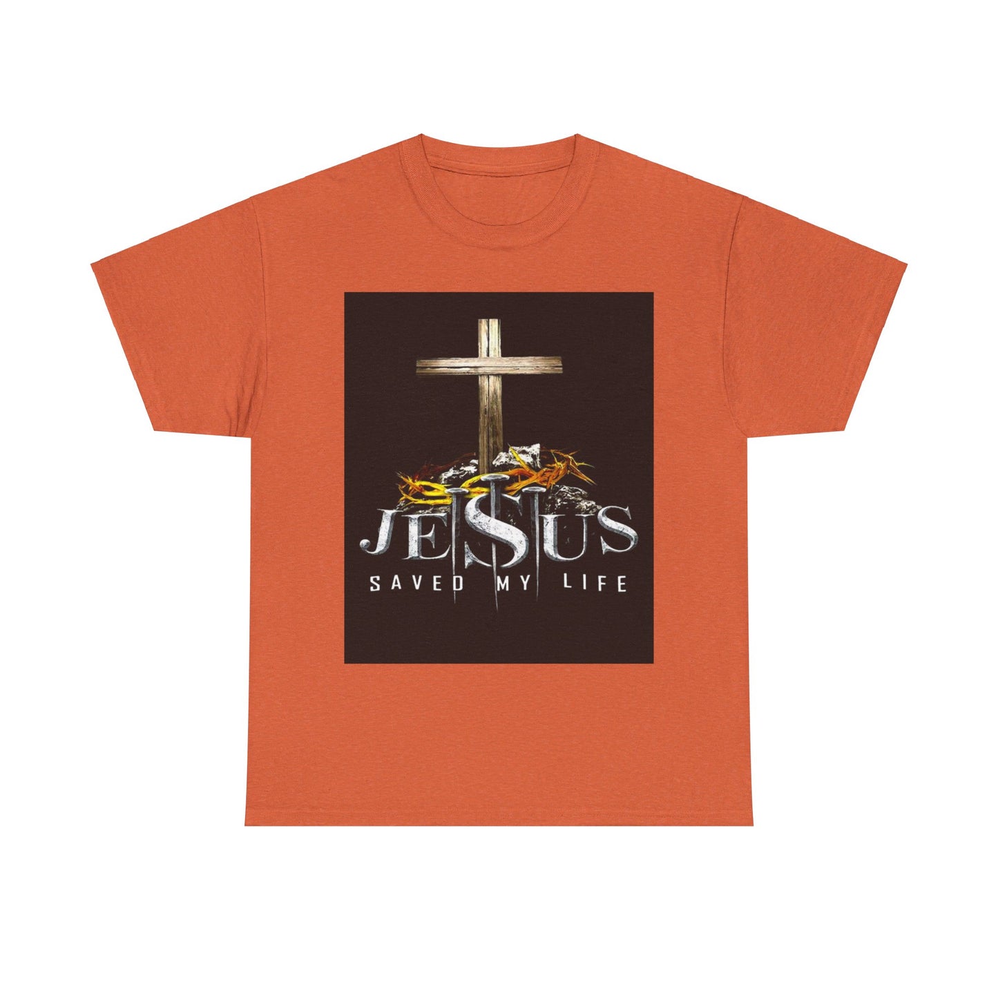 Jesus saved my life Christian, Unisex Heavy Cotton Tee