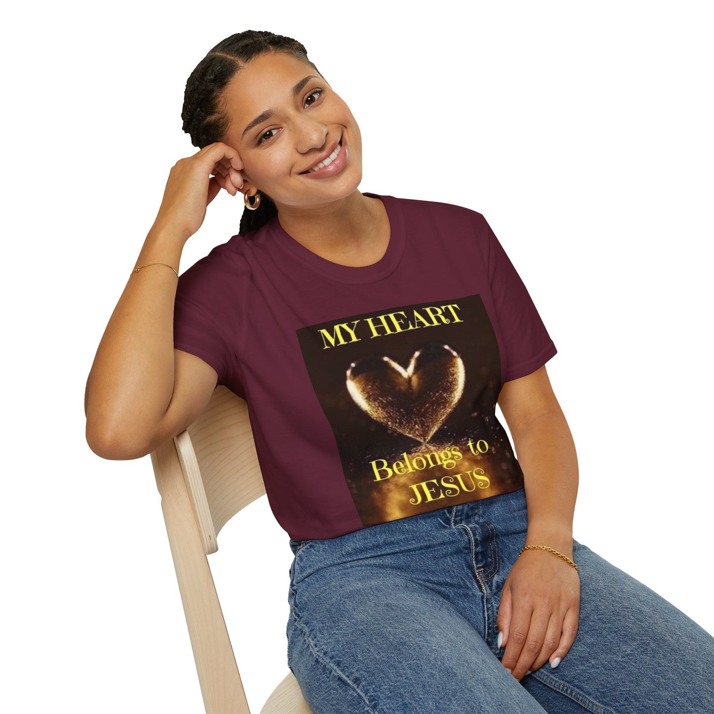 My Heart Belongs to JESUS Christian Unisex Softstyle T-Shirt