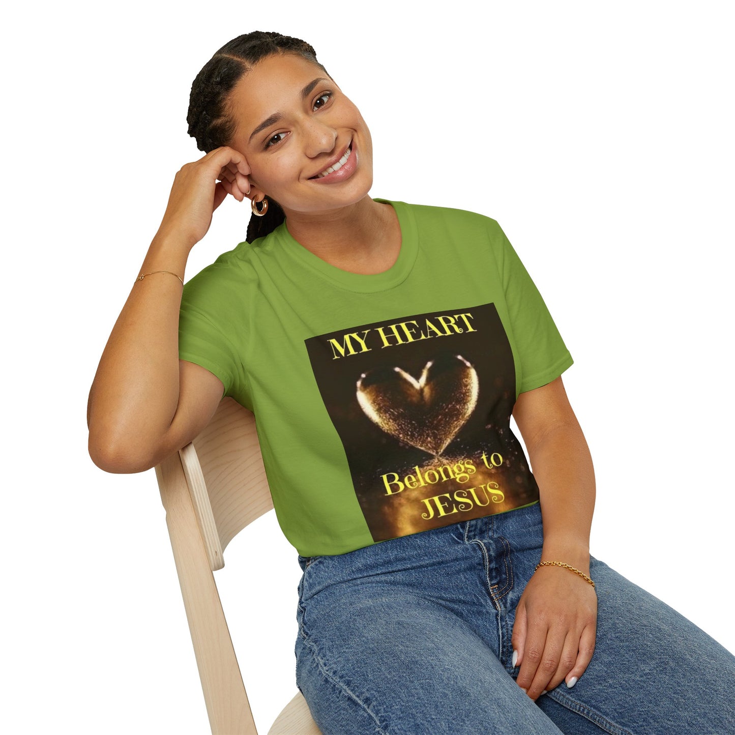 My Heart Belongs to JESUS Christian Unisex Softstyle T-Shirt