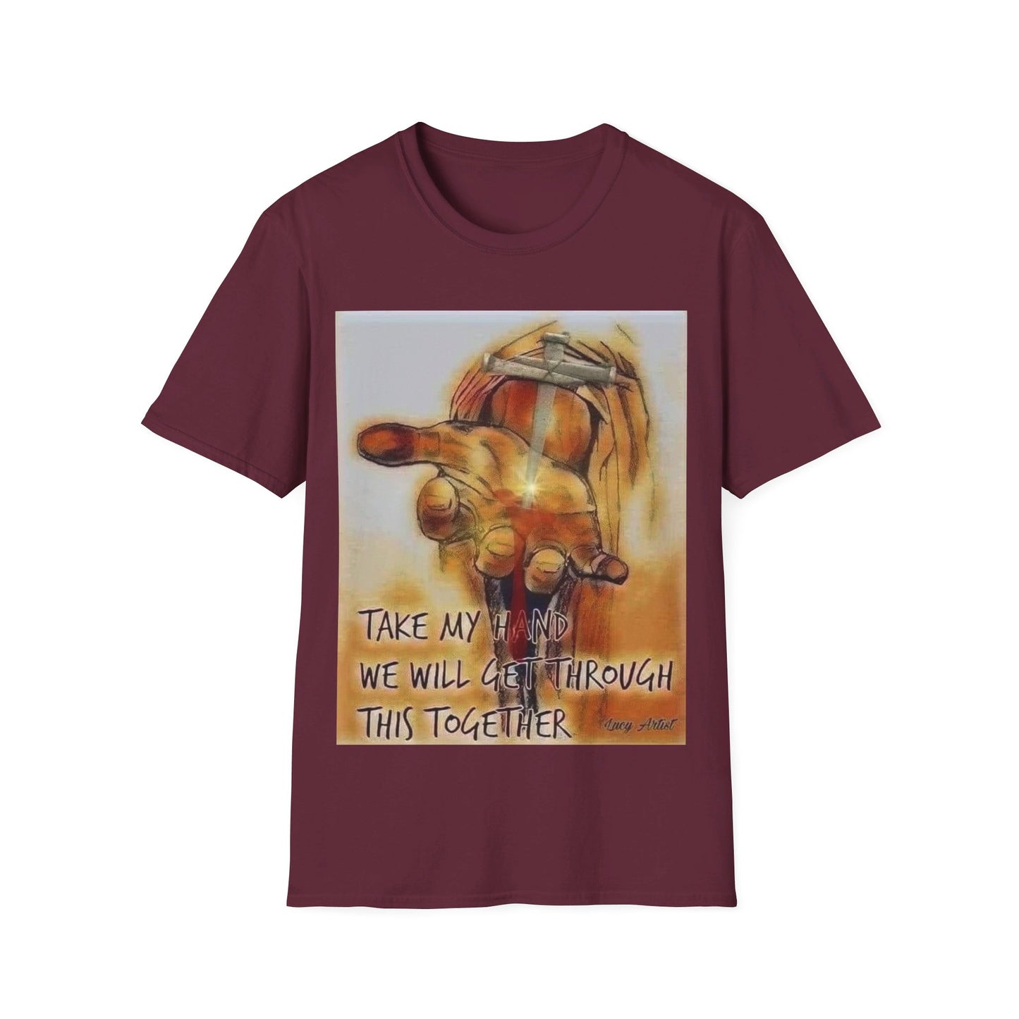 Take ma hand we will get through this together Unisex Softstyle T-Shirt