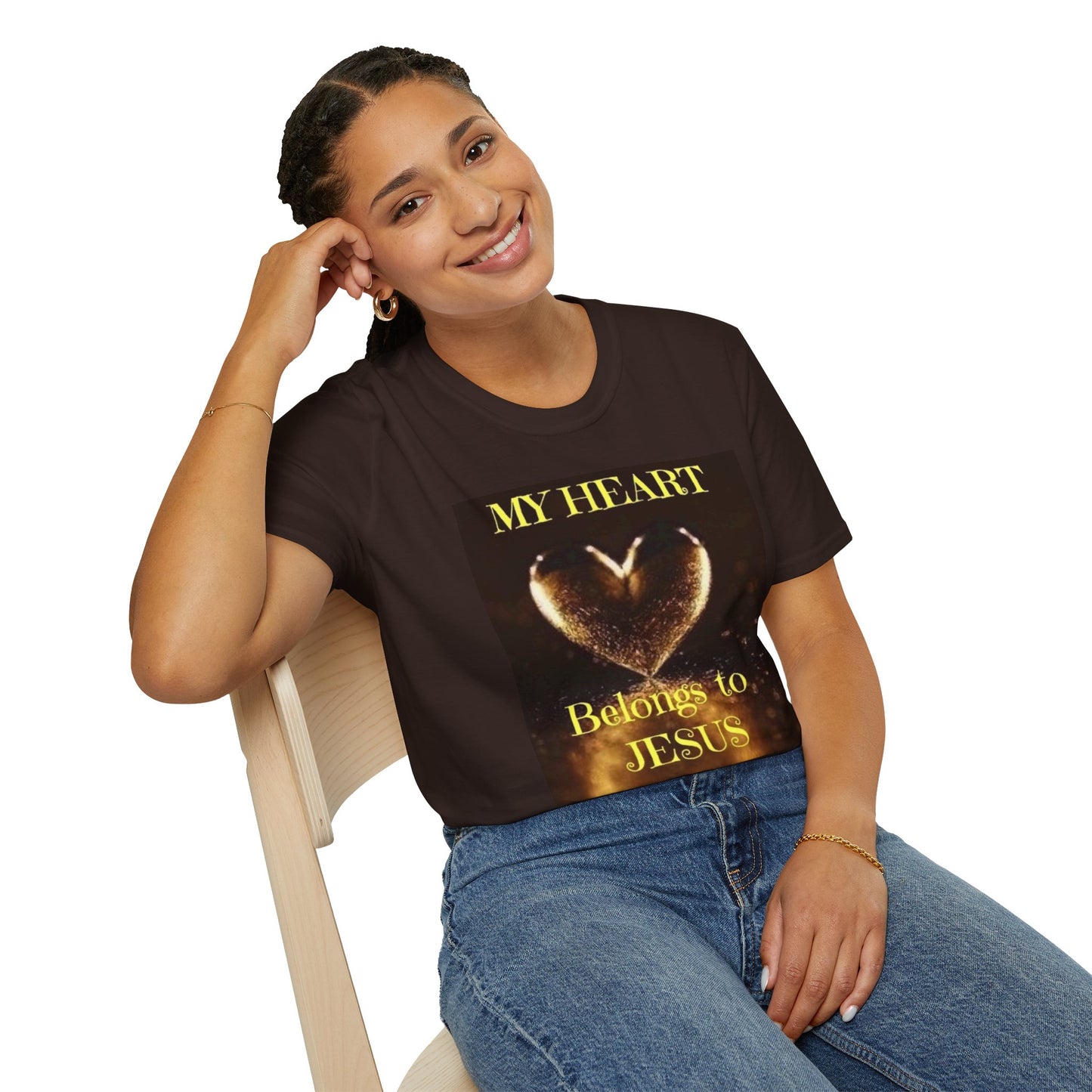 My Heart Belongs to JESUS Christian Unisex Softstyle T-Shirt