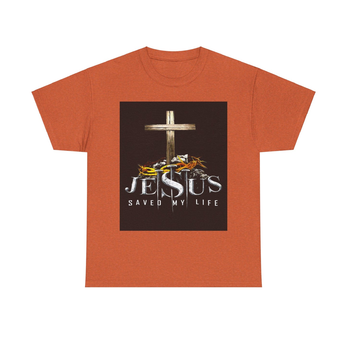 Jesus saved my life Christian, Unisex Heavy Cotton Tee