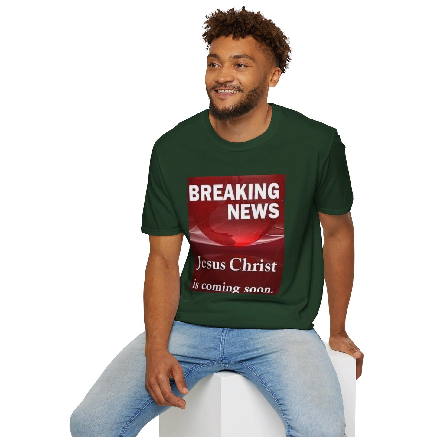 Jesus Christ is coming soon Christianm Unisex Softstyle T-Shirt