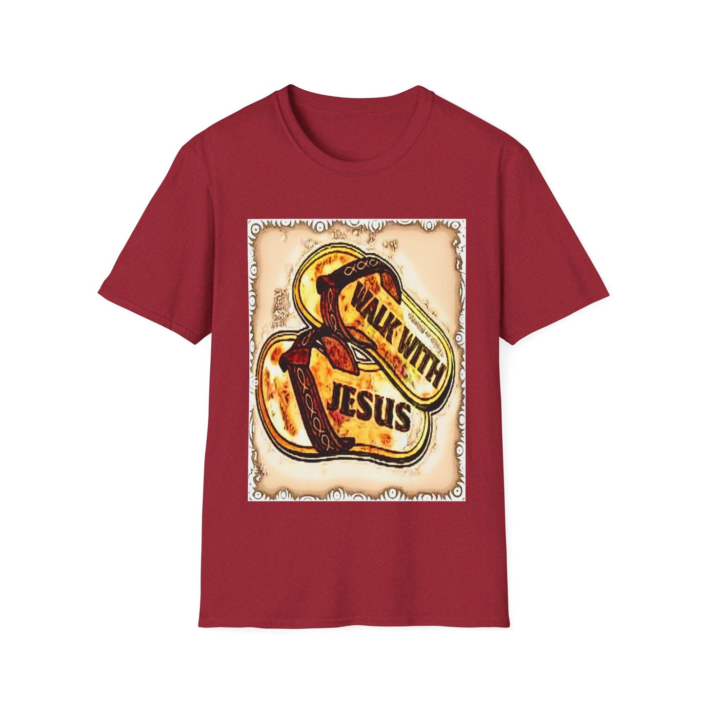 Walk with Jesus Christian Unisex Softstyle T-Shirt