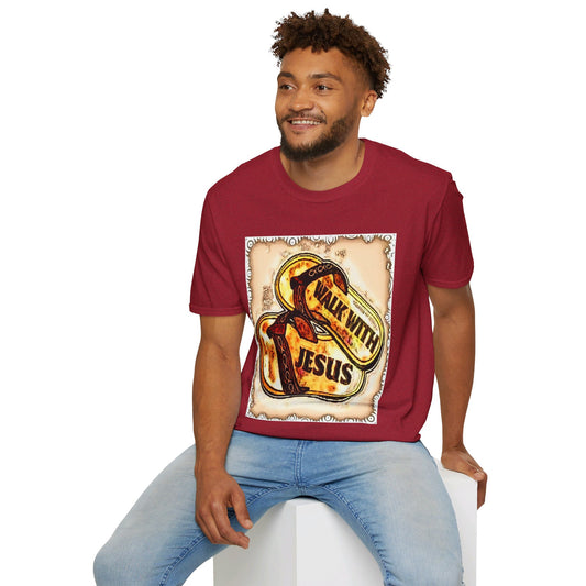 Walk with Jesus Christian Unisex Softstyle T-Shirt