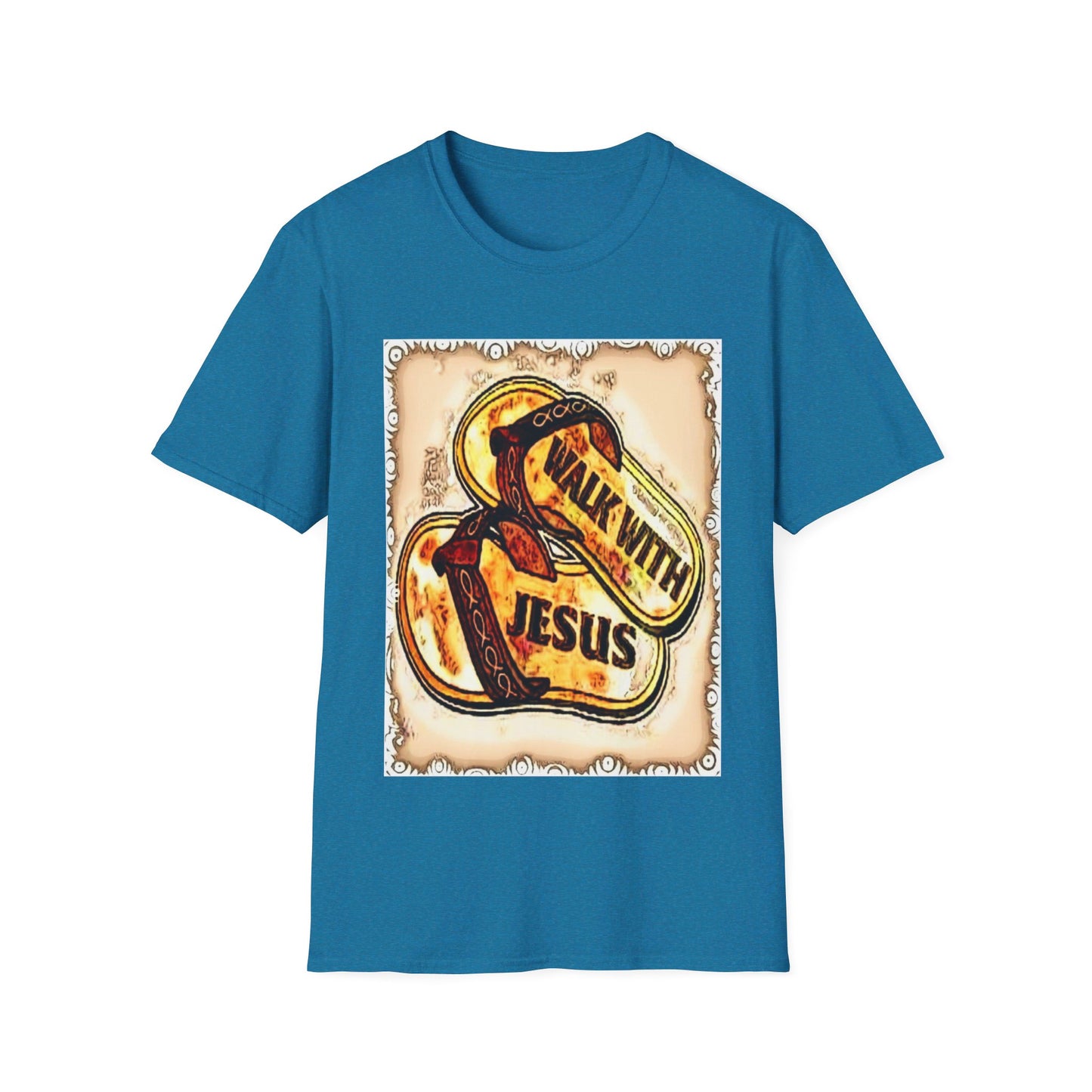 Walk with Jesus Christian Unisex Softstyle T-Shirt