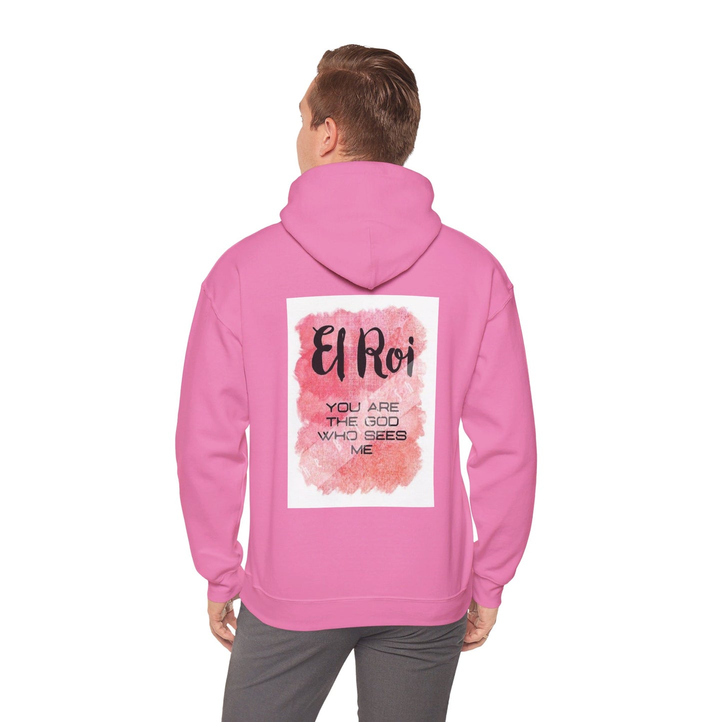 El Roi you are the God who sees me Christian, Unisex Heavy Blend™ Hooded