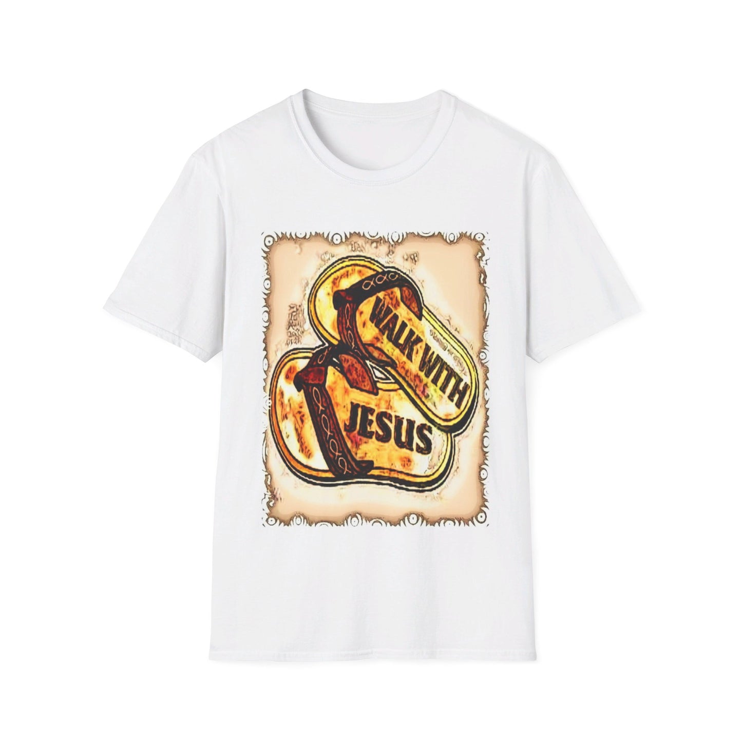 Walk with Jesus Christian Unisex Softstyle T-Shirt