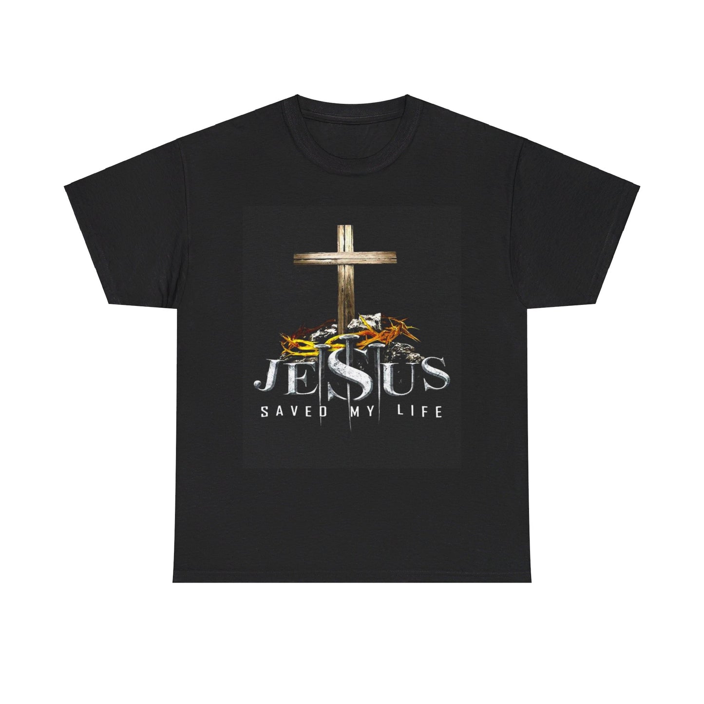 Jesus saved my life Christian, Unisex Heavy Cotton Tee