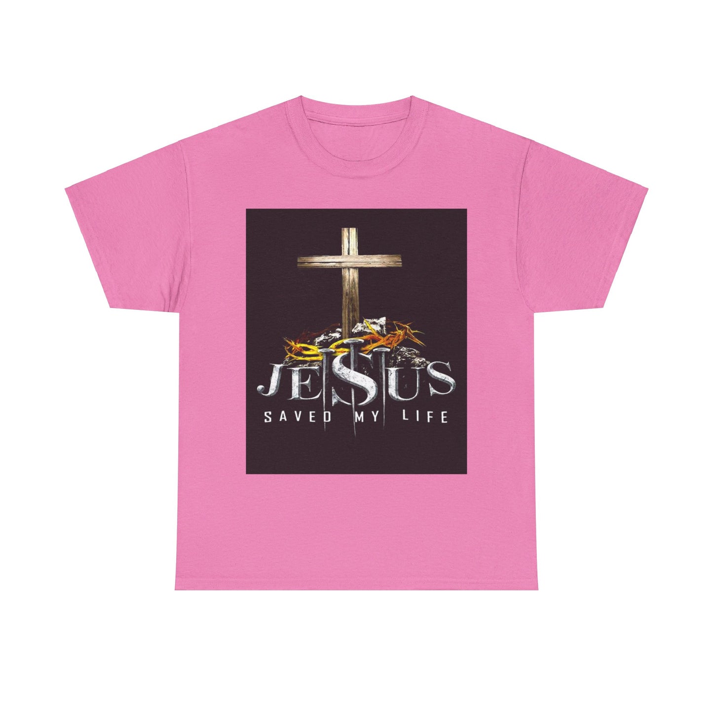 Jesus saved my life Christian, Unisex Heavy Cotton Tee