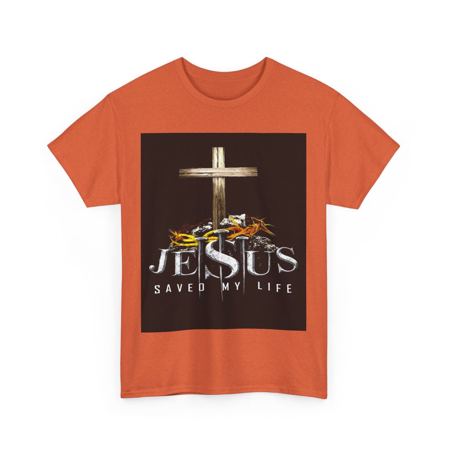 Jesus saved my life Christian, Unisex Heavy Cotton Tee