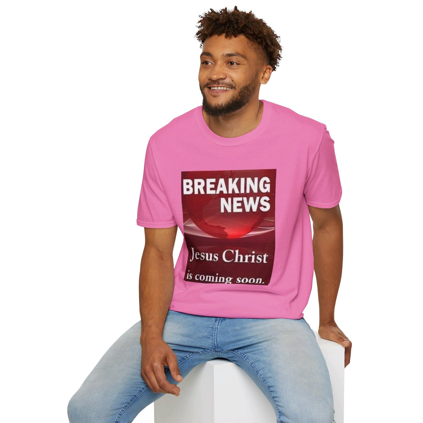 Jesus Christ is coming soon Christianm Unisex Softstyle T-Shirt