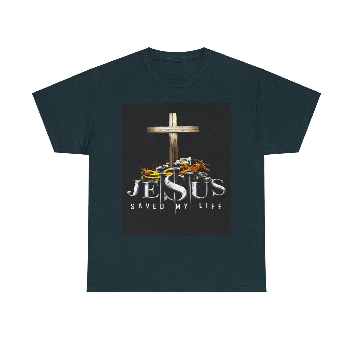 Jesus saved my life Christian, Unisex Heavy Cotton Tee