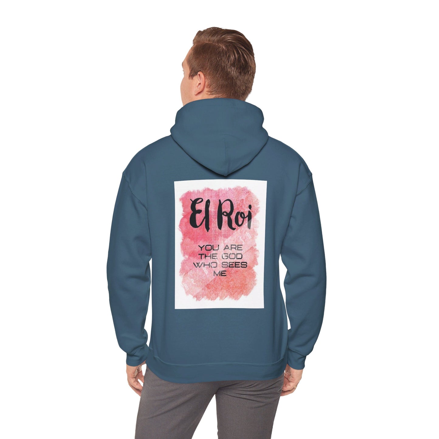 El Roi you are the God who sees me Christian, Unisex Heavy Blend™ Hooded