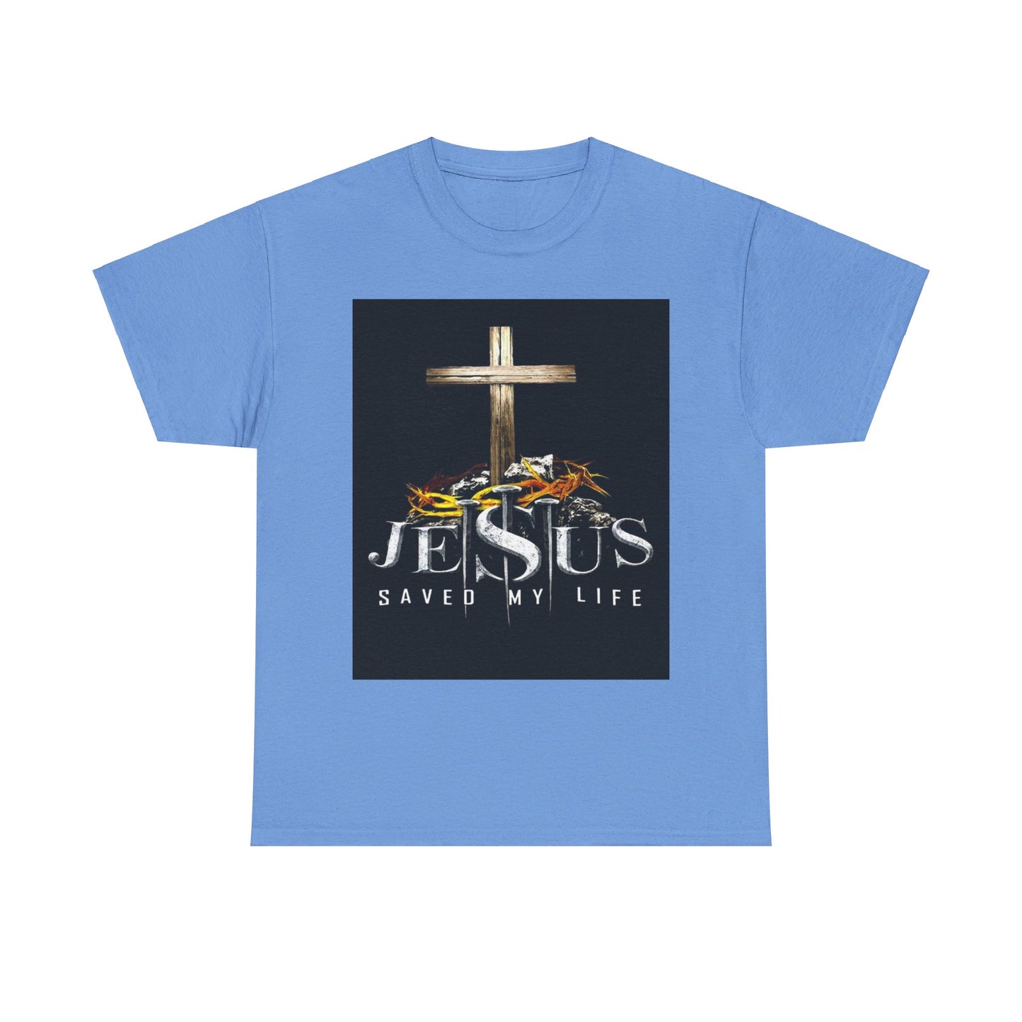 Jesus saved my life Christian, Unisex Heavy Cotton Tee