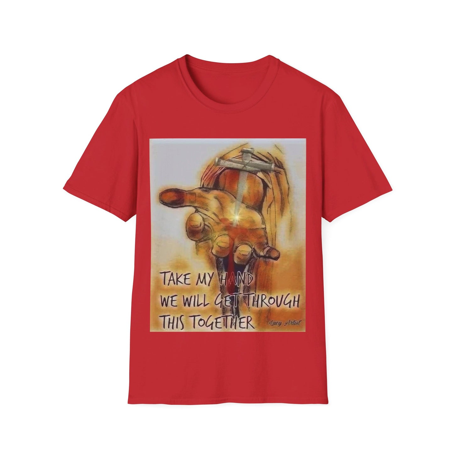 Take ma hand we will get through this together Unisex Softstyle T-Shirt